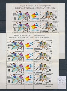 XE75195 Andorra 1982 football cup sheets XXL MNH