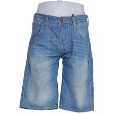 Wrangler, Jeans Shorts, Größe: M, Crank, Blau, Baumwolle, Einfarbig, Denim #B5i