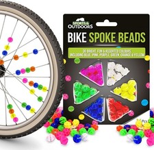 kongchan 36 Pcs Colorful Bike Spoke Beads Kids Bicycle Wheel Decorations Easy
