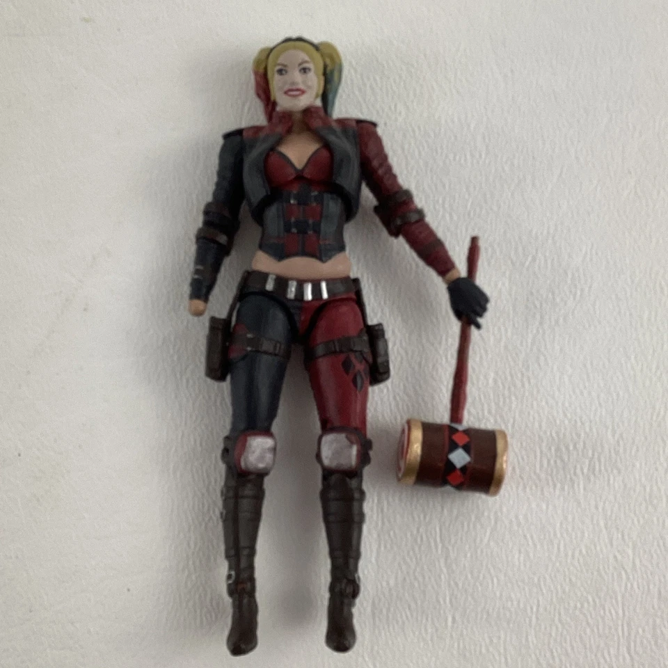 Figura de acción DC Comics Injustice 2 Harley Quinn 4" juguete 2019 Hiya *dañada Foto 2 de 4