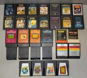 brand new sealed! ATARI 7800+ BUNDLE system, 30 vintage original game cartridges