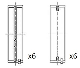 1X Fai Autoparts BM1060-STD Kurbelwellenlager FüR Vw Volvo Audi-image