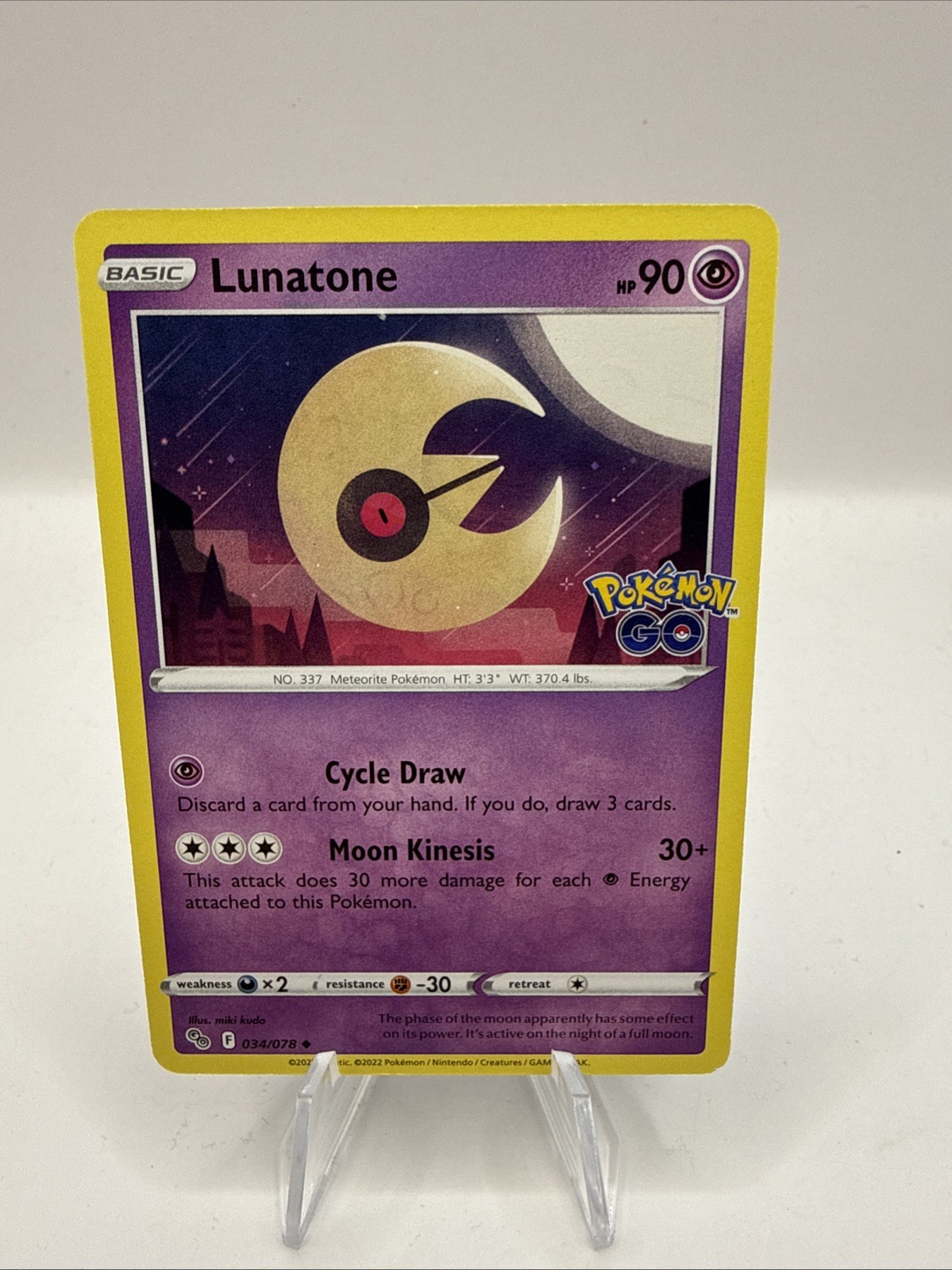 Lunatone 034/078 Pokémon GO Regular