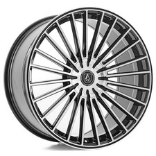 Alloy Wheels 20" Axe EX50 Black Polished Face For Lexus SC 430 [Mk2] 01-10