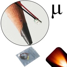 20 X 12v 0805 2012 Orange Amber Micro Smd Led Pre-wired Light Soldered Leads 9v