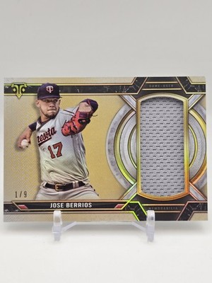 2021 Topps Triple Threads Gold Single Jumbo Relic Jose Berrios Twins 1/9 SJR-JBR