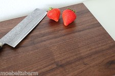 Schneidebrett Nussbaum Massiv Holz NEU Brett Hackbrett Hackblock Hackklotz