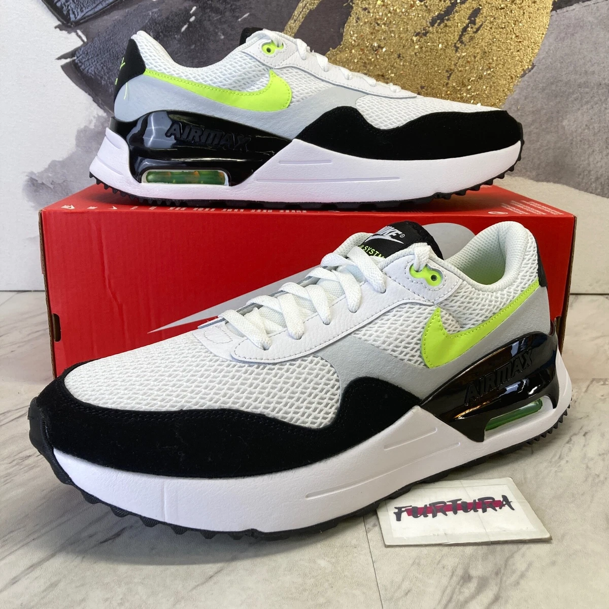 White black nike air max 9 sale