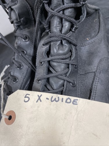 Belleville Military Gore-Tex Combat Dessert Black Vibram Boots Men’s US 5 X-WIDE - Picture 10 of 10