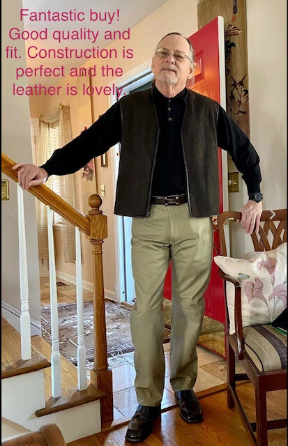 Men's Thick Cow Leather pant Jeans style Model Pant