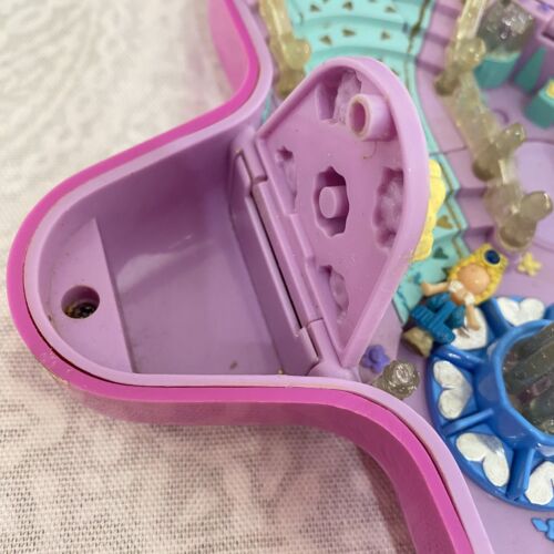 Polly Pocket 1993 Fairy Light Wonderland Star Compact Blue Bird 2 Dolls No Light - Picture 13 of 24
