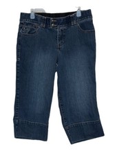 Lane Bryant Capri Jeans Plus Size 14 Medium Wash