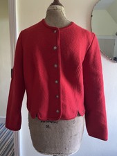 Red Wool Jacket Size 40