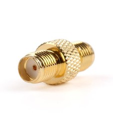 2Pcs Adapter RP-SMA Female Plug To SMA Female Jack RF Connector Reticulated