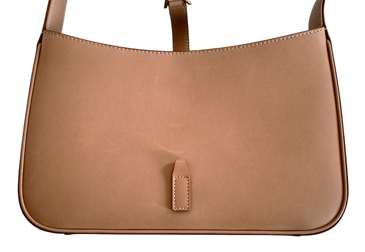 Borsa a tracolla originale SAINT LAURENT Le 5 a 7 YSL Monogram HOBO in pelle liscia