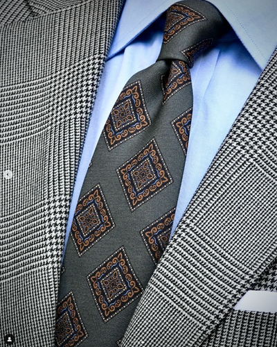 Business Houndstooth Men Suits 2Pcs Plaid Prom Party Blazer Vintage Tuxedos - 第 4/6 張圖片