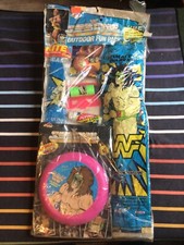WWF OUTDOOR FUN PACK Spectra Star 1990 Hulk Hogan WWE Ultimate Warrior Kite