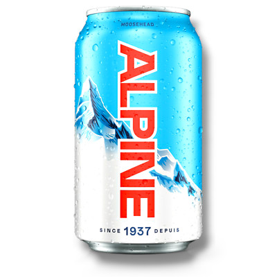 Moosehead Alpine Lager Dose 12 x0,473L Leichtes Lagerbier aus Kanada mit 5% Vol.