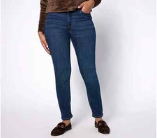Denim  Co. Stretch Denim Straight Functional Jean Deep Indigo Plus 18 A521213