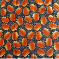 HALF-YARD Spell Halloween Pumpkin Cotton Fabric by Henry Glass
