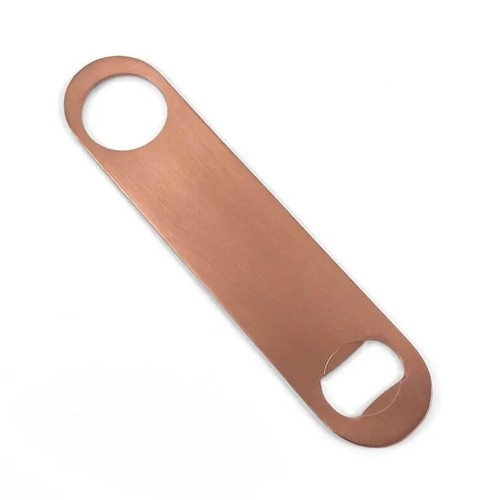 Copper Bar Blade / Rose Gold Bottle Opener Heavy Duty 7" Bar Pub Restaurant - Picture 3 of 6