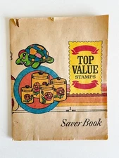 Vintage 1975 Top Value Stamps Saver Book Limited Edition, Partially Used