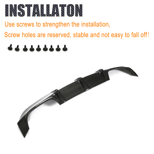 Difusor trasero de carbono para Mercedes R171 SLK350 2004-10 difusor parte trasera faldón - Imagen 9 de 11