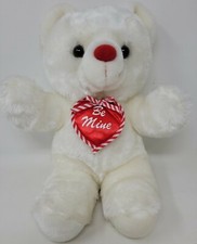 Vintage Cuddle Wit White Valentines Day Bear Heart Be Mine 12 In CWI Inc