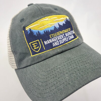 ETSU Hat Cap Department of Management Marketing Supply Chain Snapback Trucker
