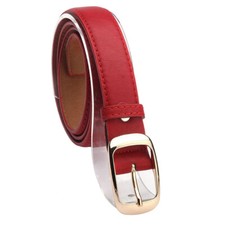 Image of Womens Leather Alloy Pin Buckle Waistband Waist Ladies Casual Jeans Belts