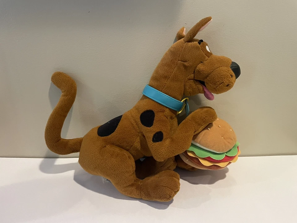 "Juguete de peluche de hamburguesa con queso Applause Scooby-Doo 11"" sin sonido 1999 de colección" Foto 2 de 4