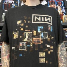Nine Inch Nails band 2014 tour concert band Reprint Black T shirt Unisex NH16222