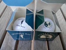 Pebble Beach Spanish Bay Logo Golf Balls / w Box Free S/H
