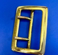 Center Bar Dual Prong Gold Tone Replacement Uniform Belt Buckle by Dutyman