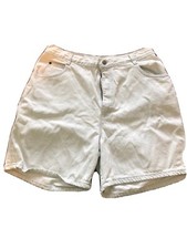 Vintage Gitano High Rise Denim Mom Shorts Size 16 lightest faded denim