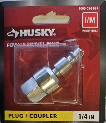 Husky 1/4″ x 3/8″ NPT I/M Plug Coupler 1-Pack