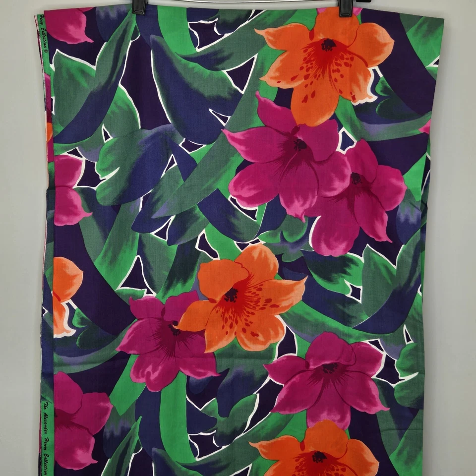 Alexander Henry Collection Fabric Vibrant Tropical Hawaiian Print 3 yards Floral - Image 2 of 4