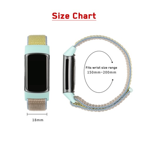 For Fitbit Charge 5 6 Nylon Sport Loop Band Strap Wrist Bracelet Replacement - Picture 6 of 42