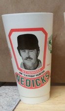 Vintage Jim Catfish Hunter Nedicks Cup New York Yankees