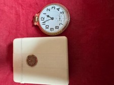 1948 Hamilton 992B Railway Special 21j Bar Over Crown Pocket Watch With Box