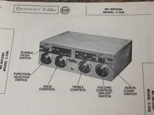 Manuale fotofatto originale Sam MC INTOSH C-108 (252)