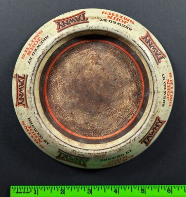 Vintage Tawny John Smith's Beer Metal Coin Tray