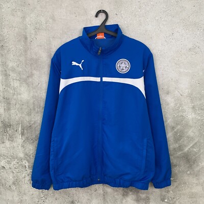 LEICESTER CITY 2014 2015 TRAINING FUSSBALL JACKE PUMA TRACK TOP TRIKOT GRÖSSE XL