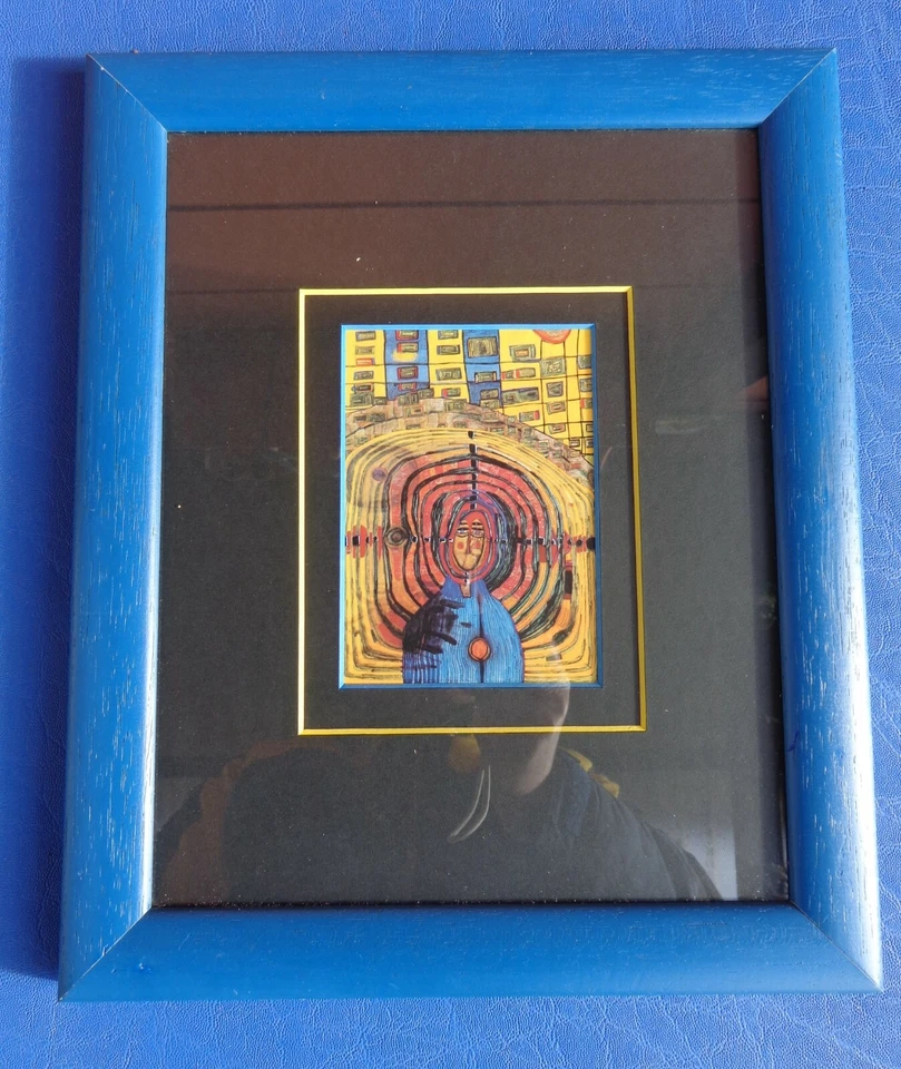 1 Bild, Friedensreich Hundertwasser, gerahmt, - Bild 1 von 3