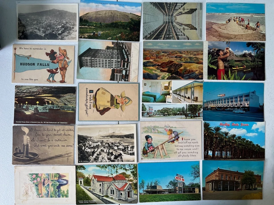 500+ Vintage Postcard Lot - c1900's - 1970's Collection Views, Holidays, RPPCs - Image 3 of 3