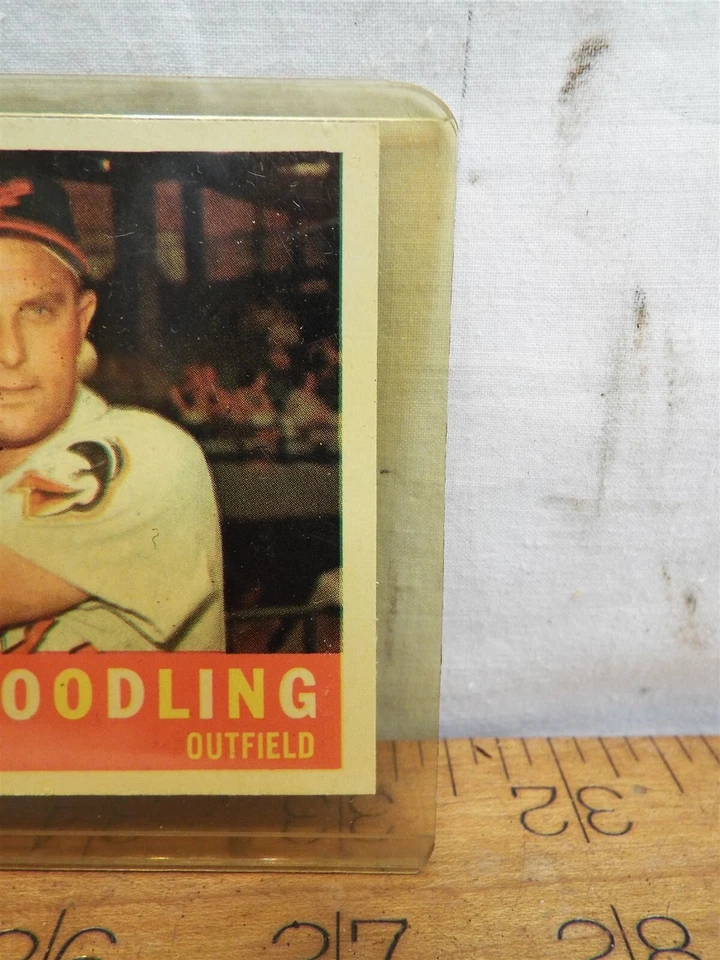 1960 Topps Gene Woodling Baseball Card Baltimroe Orioles #190 TCG - Image 2 of 4