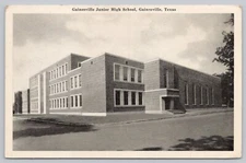 Postcard Gainesville Junior High School Texas Posted 1943 at Camp Howze