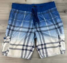 Arizona Men  s Swim Trunks Cargo Lined Board Shorts Surf Wake Size L
