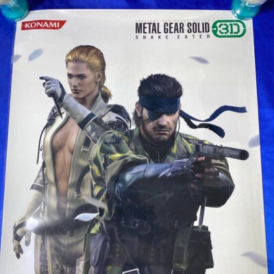 KONAMI METAL GEAR SOLID SNAKE EATER 3D Clear Poster B2 20.2