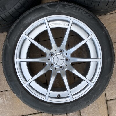 19” OEM Mercedes-Benz AMG GT43 GT53 GT63 Forged Silver Wheels Rims